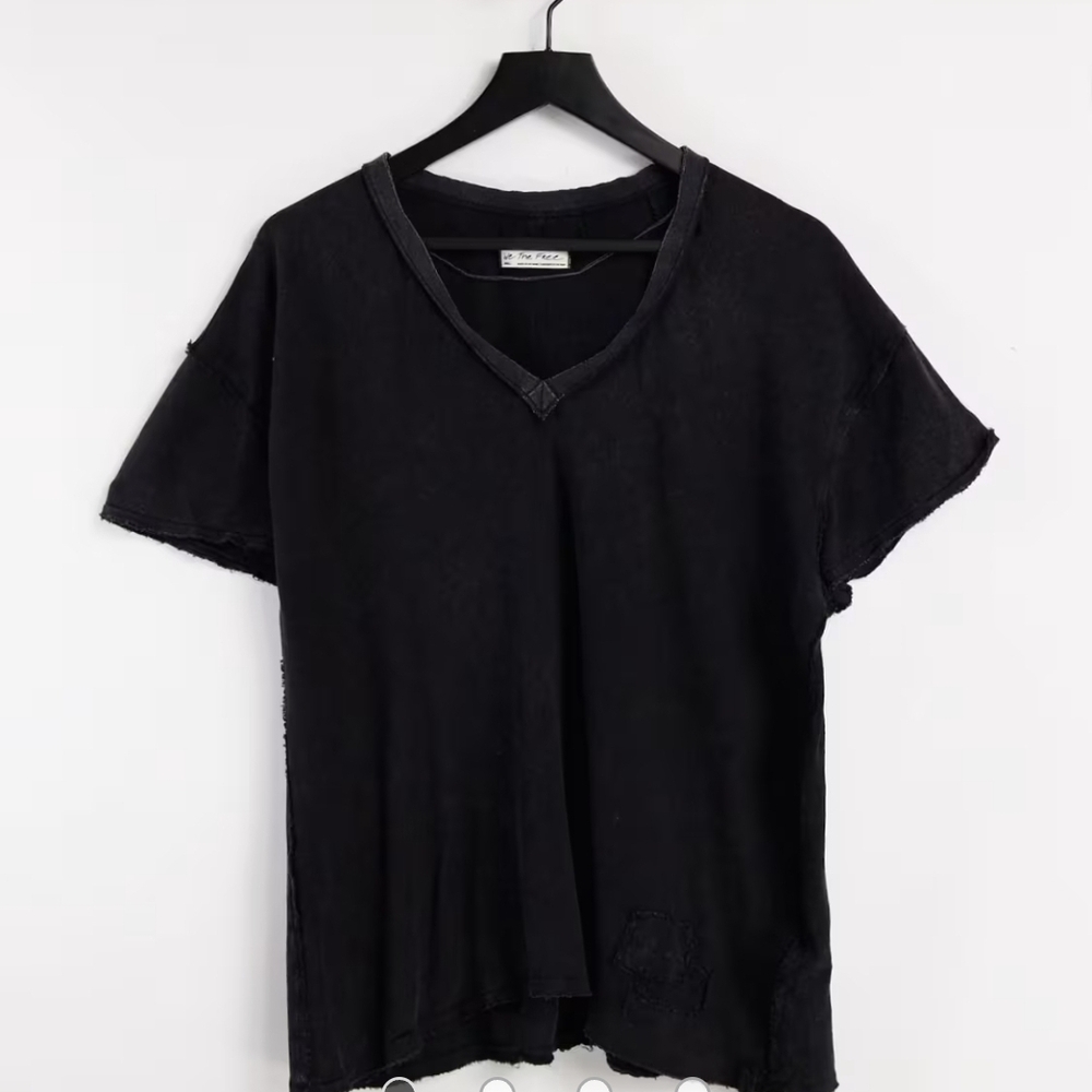 We The Free Black Top Relaxed